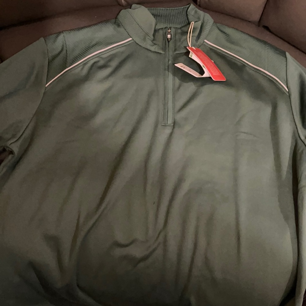 Green zip up
